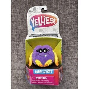 Hasbro Yellies! Harry Scoots Interactive Purple Spider Toy with Batteries